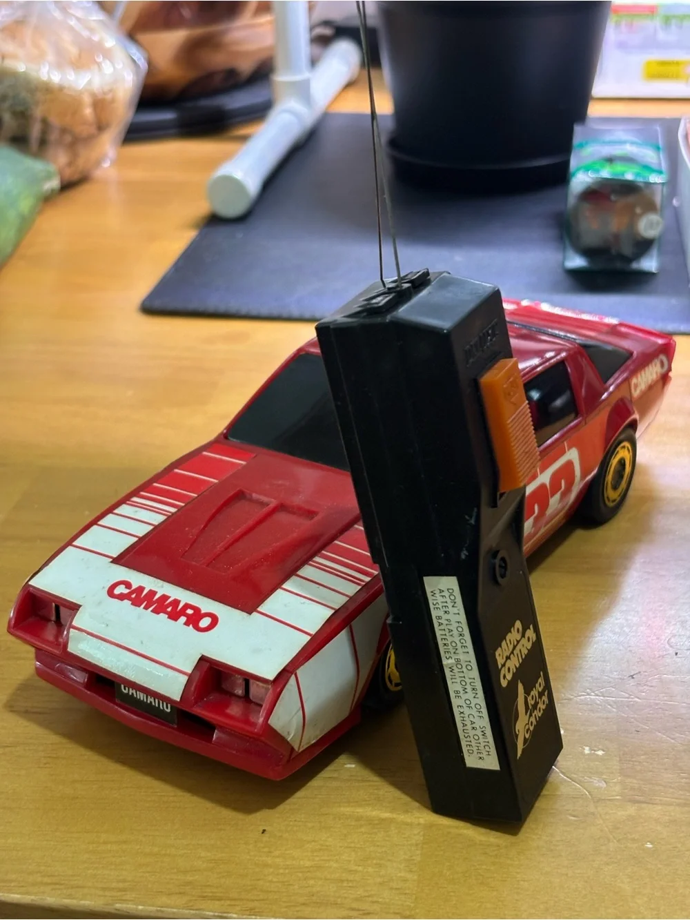 1981 CAMARO original Remote Control Car - Red and White